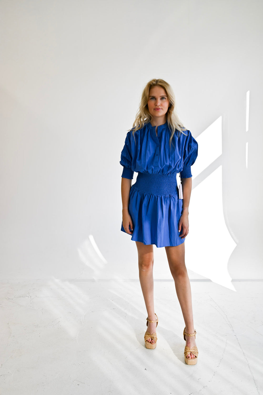 Cynthia Dress Ultramarine Blue Solid