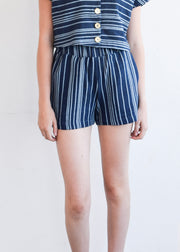 Pull-On Shorts Navy Double Knit