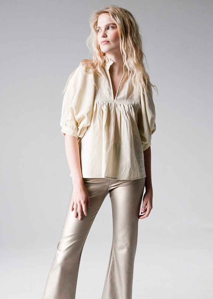 Never A Wallflower | High Neck Top Cream Sparkle – NeverAWallflower