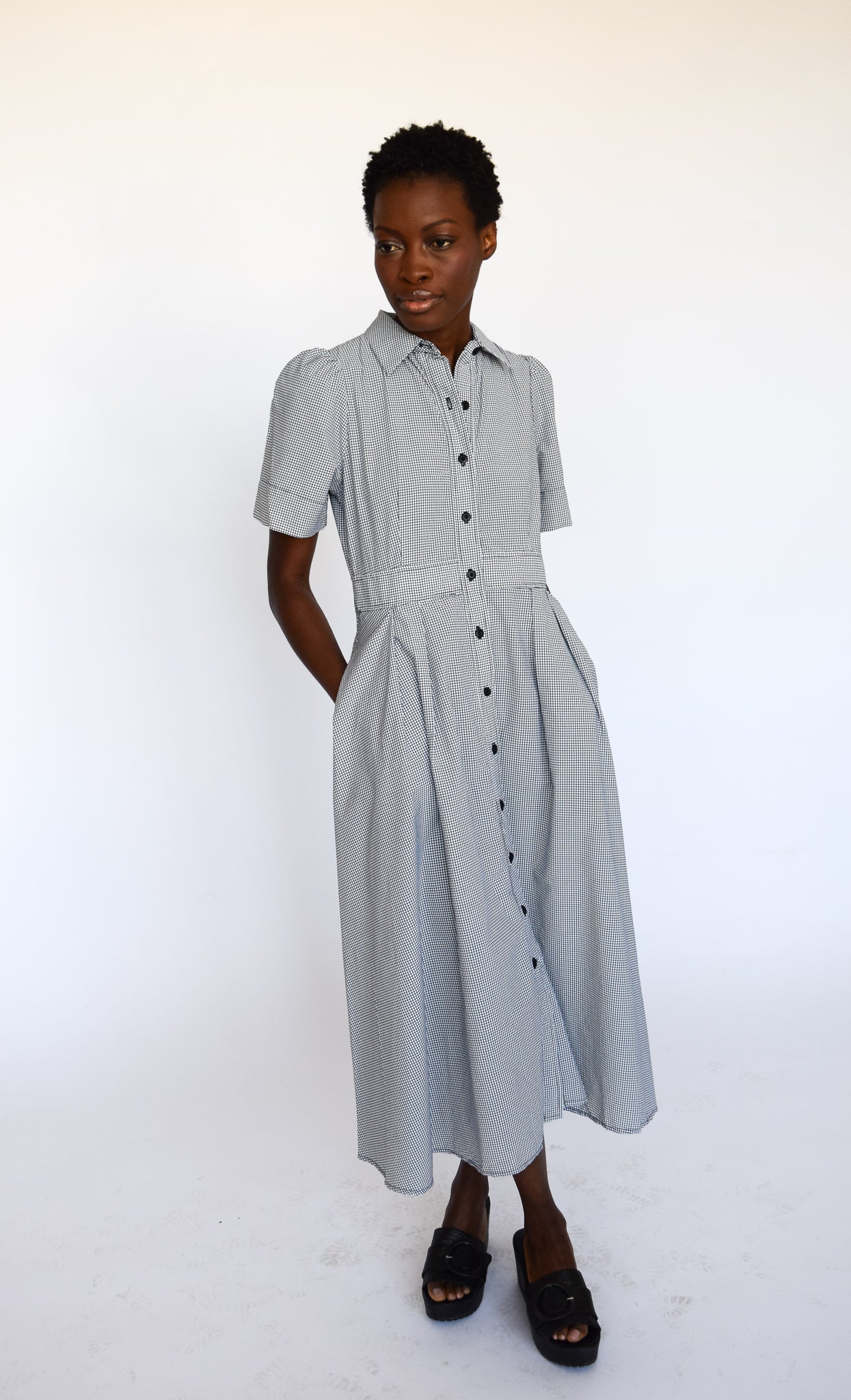 Ladies Dresses Check Midi Shirt Dress Striped Midi Shirt Dress By Adam Lippes X RTR Rent Ladies Dresses Check Midi Shirt Dress Striped Midi Shirt Dress By Adam Lippes X RTR Rent