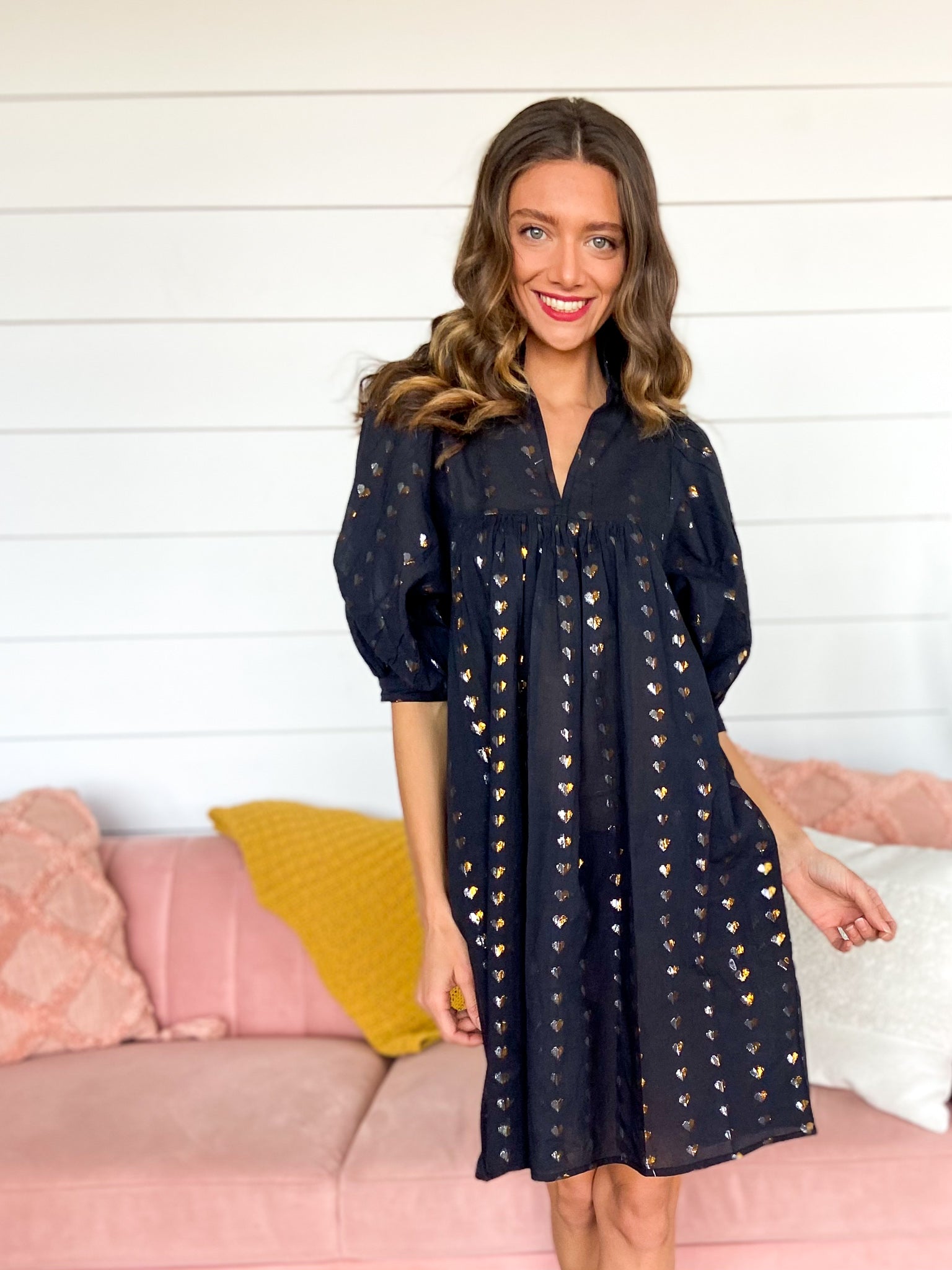 Black Heart of Gold High Neck Dress NeverAWallflower Black Heart of Gold High Neck Dress NeverAWallflower