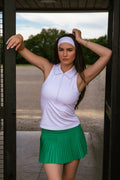 Cora Pleated Skirt Holly Green