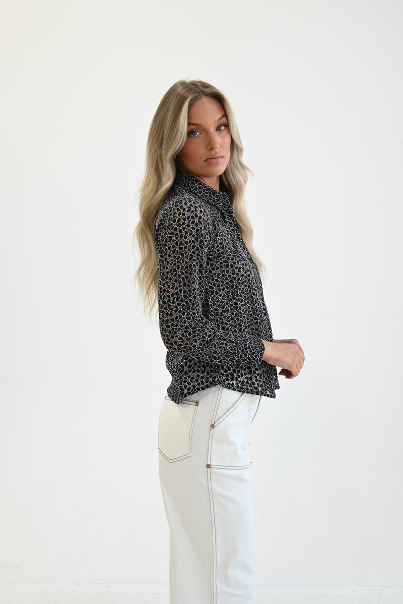 Girlfriend Shirt Black Lace