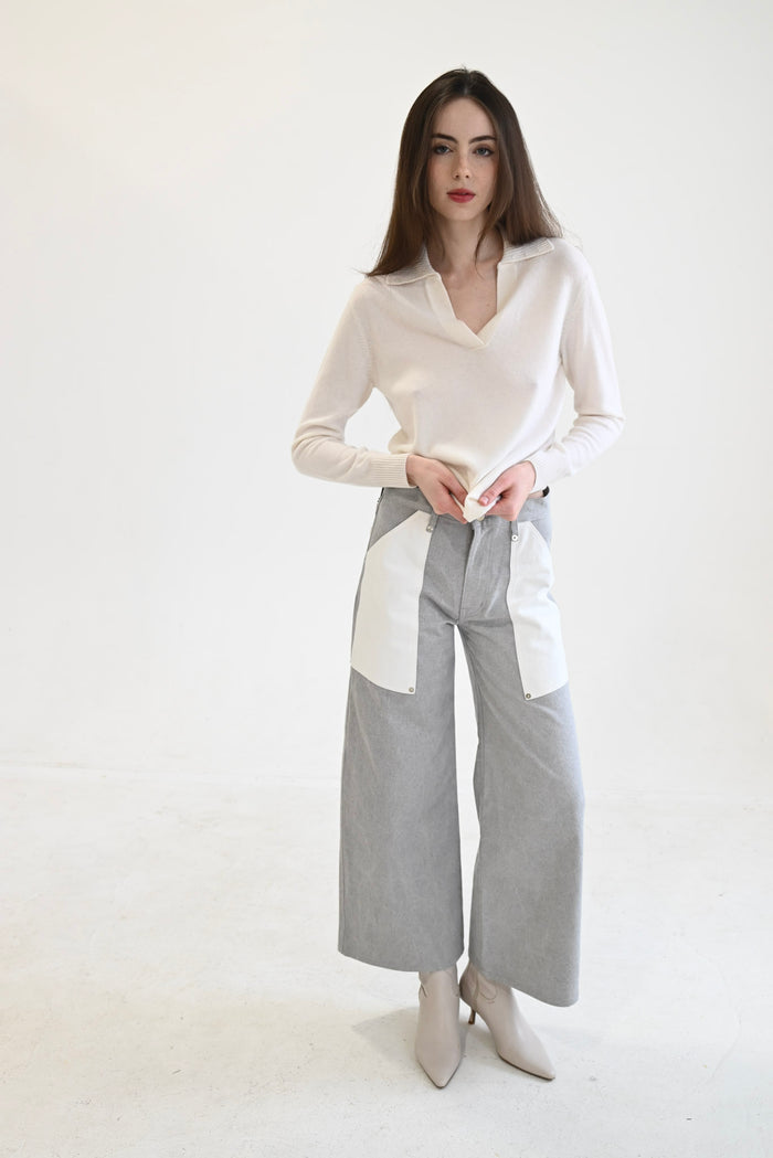 Cargo Pants Grey/Bone Denim