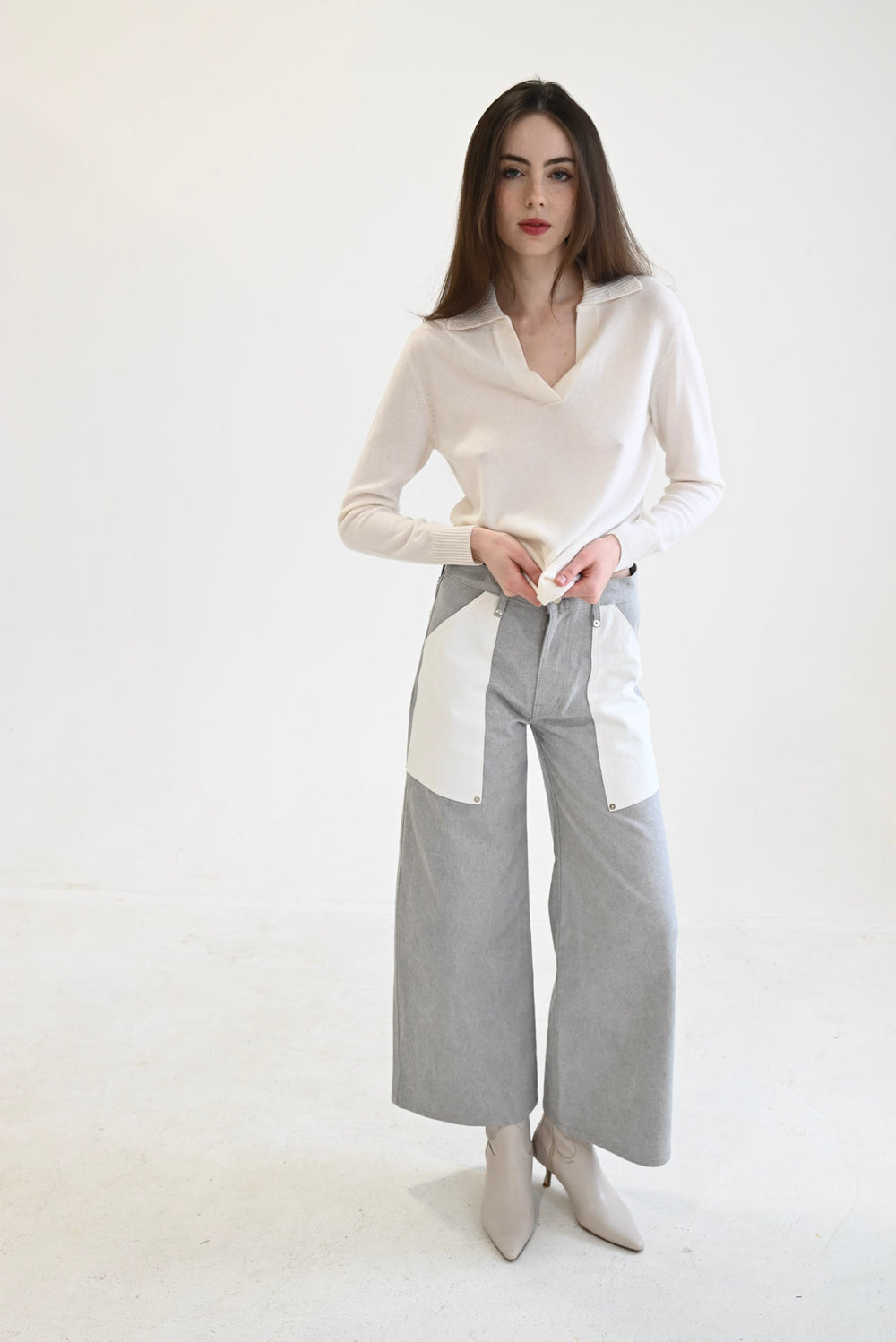 Cargo Pants Grey/Bone Denim