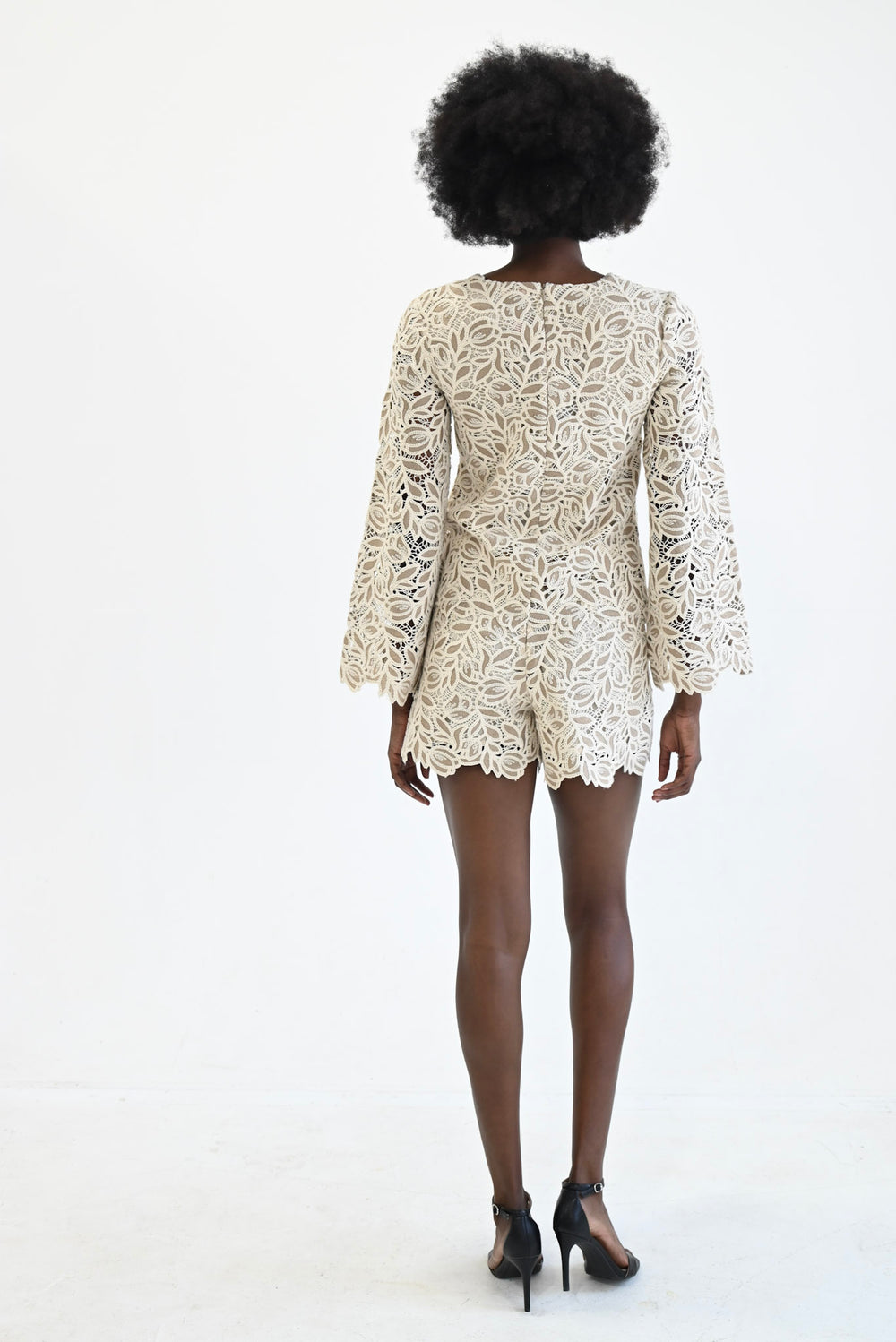 Amy Shorts Grey Lace