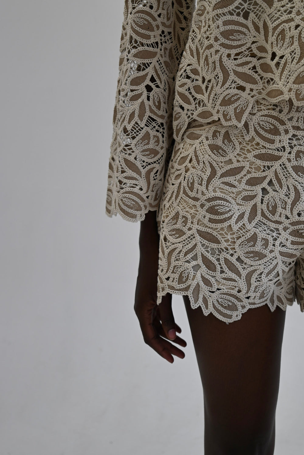 Camilla Top Grey Lace