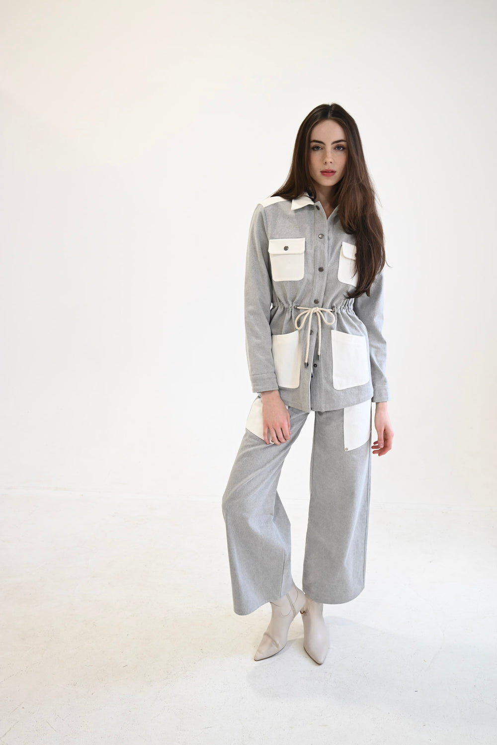 Cargo Pants Grey/Bone Denim