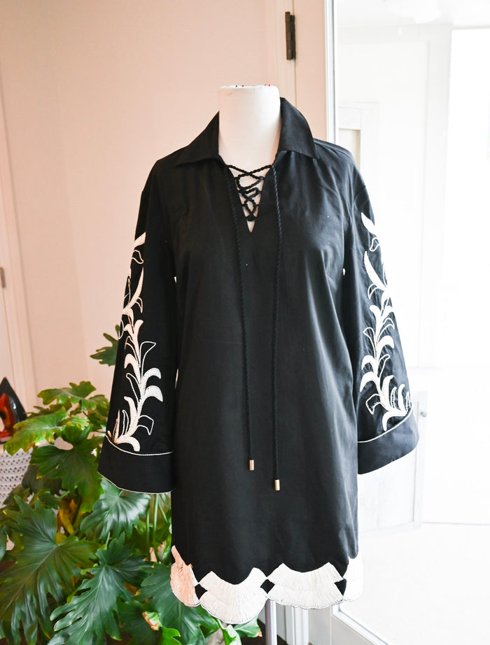 Florentine Short Dress Black