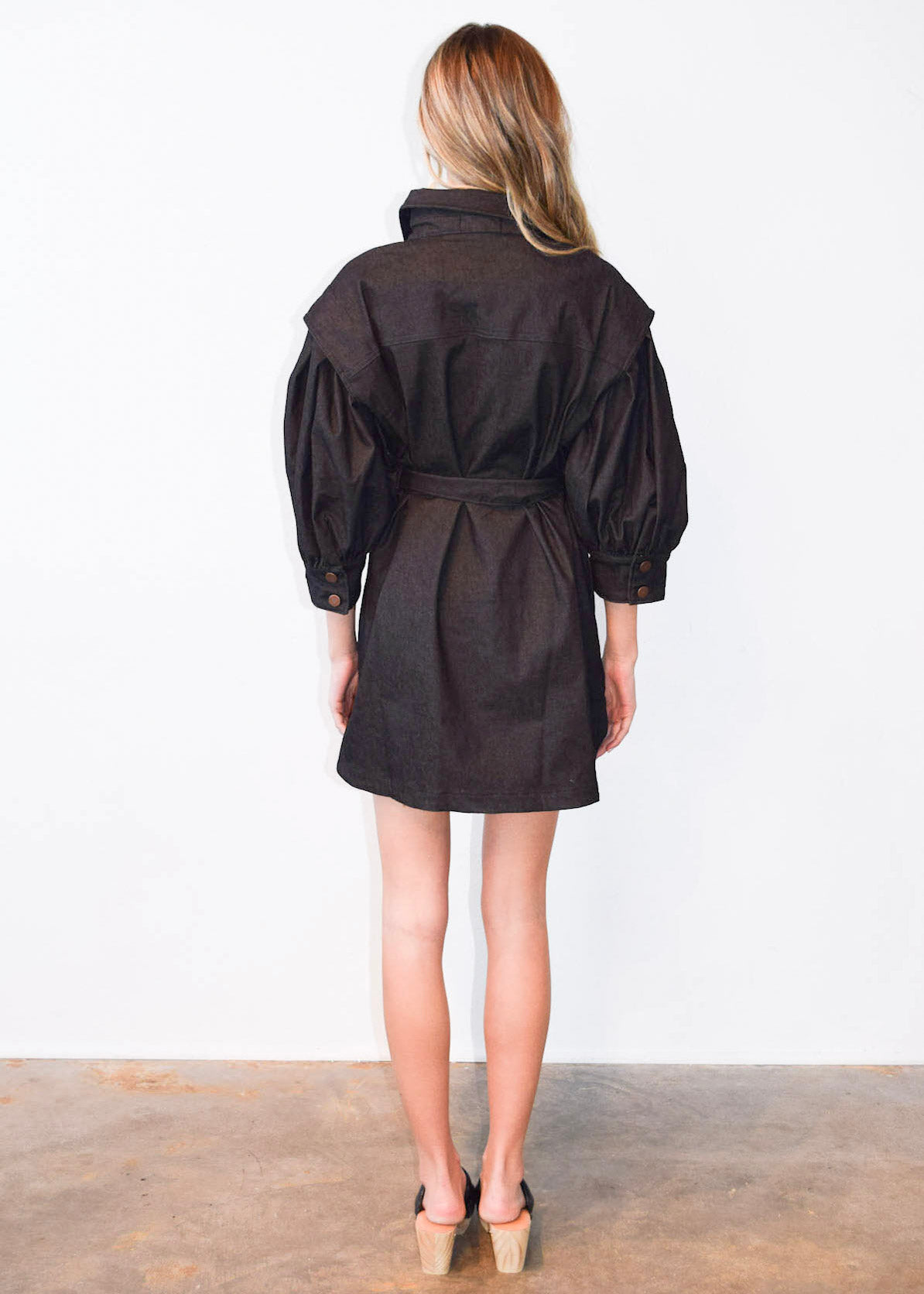 Never A Wallflower | Denim Dress Black Denim – NeverAWallflower