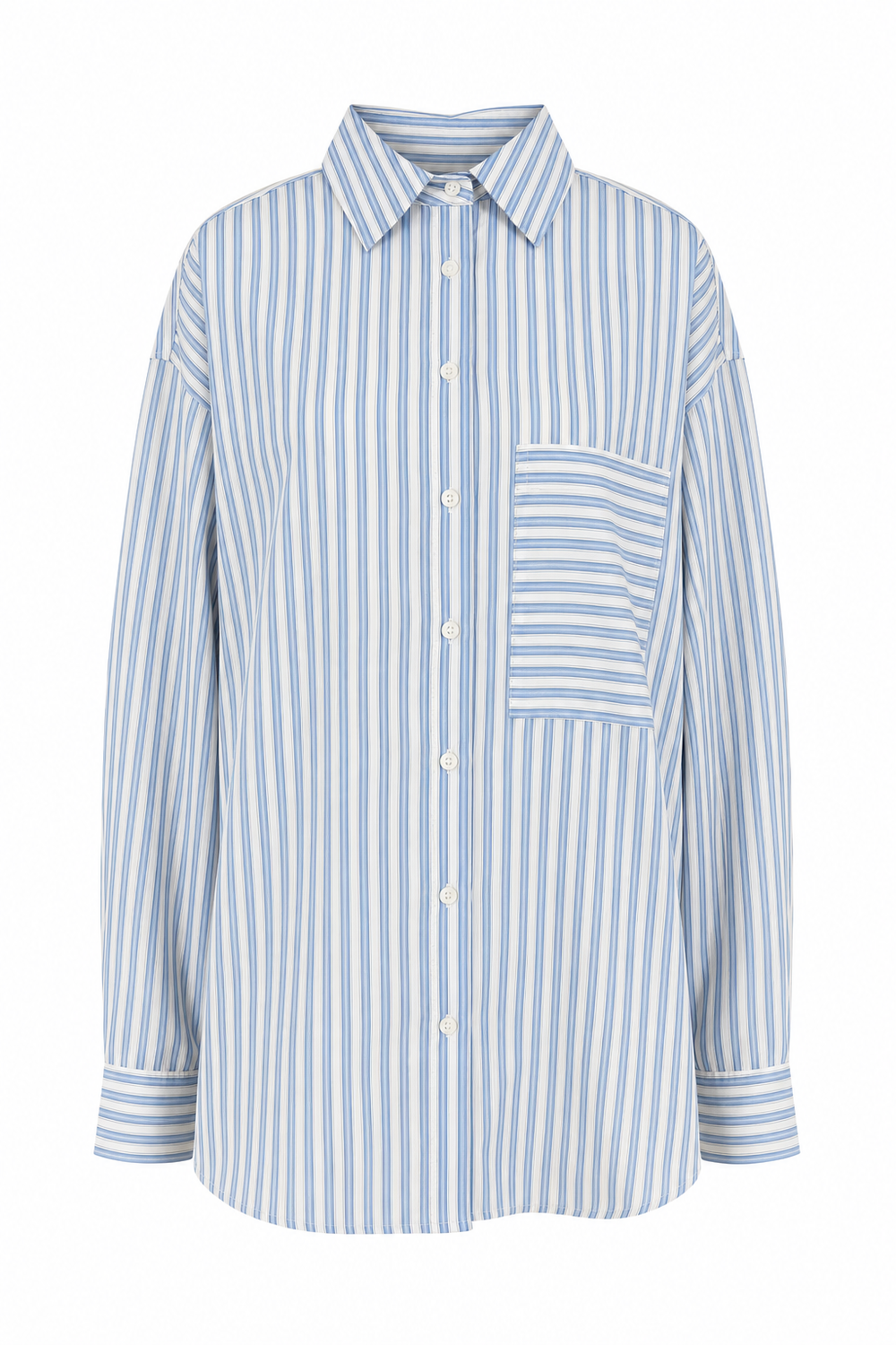 Boyfriend Shirt Blue Striped
