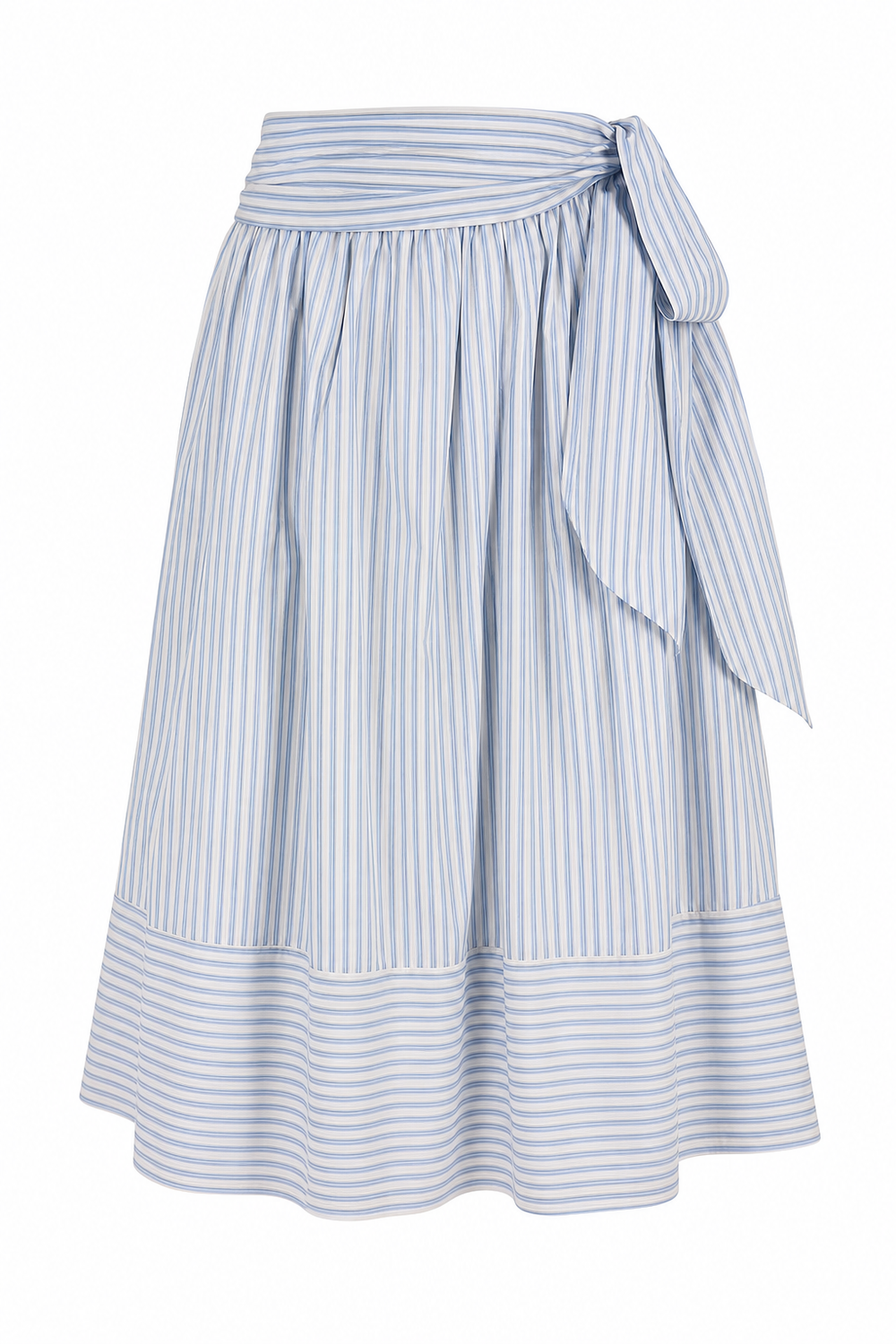 Yarrow Big Bow Skirt Blue Striped
