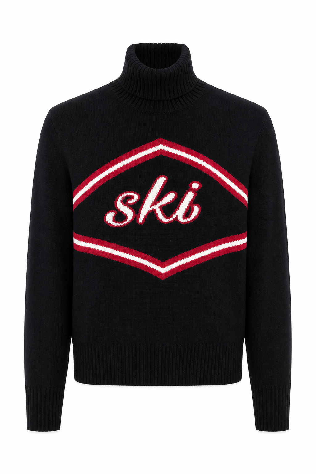 Ski Turtleneck Sweater Black