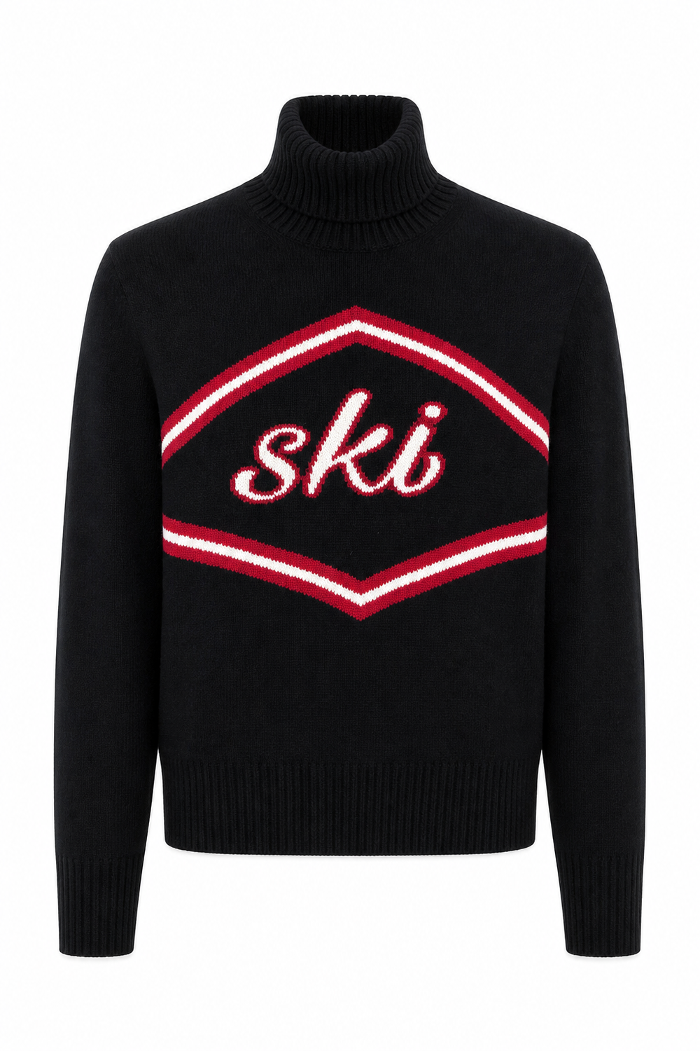 Ski Turtleneck Sweater Black