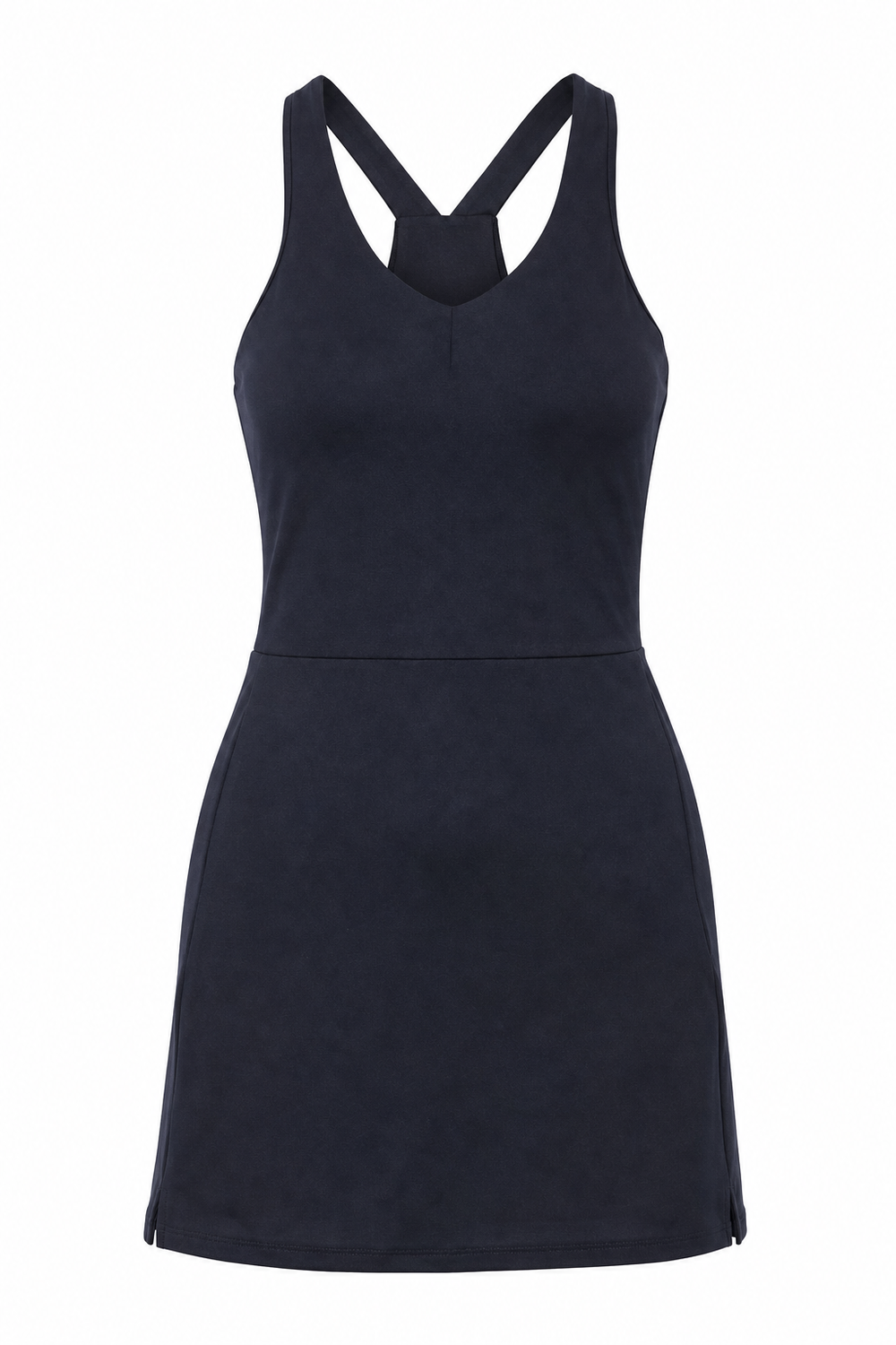 V Neck Tank Dress Black