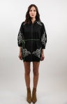 Bluebonnet Dress Black Crewel