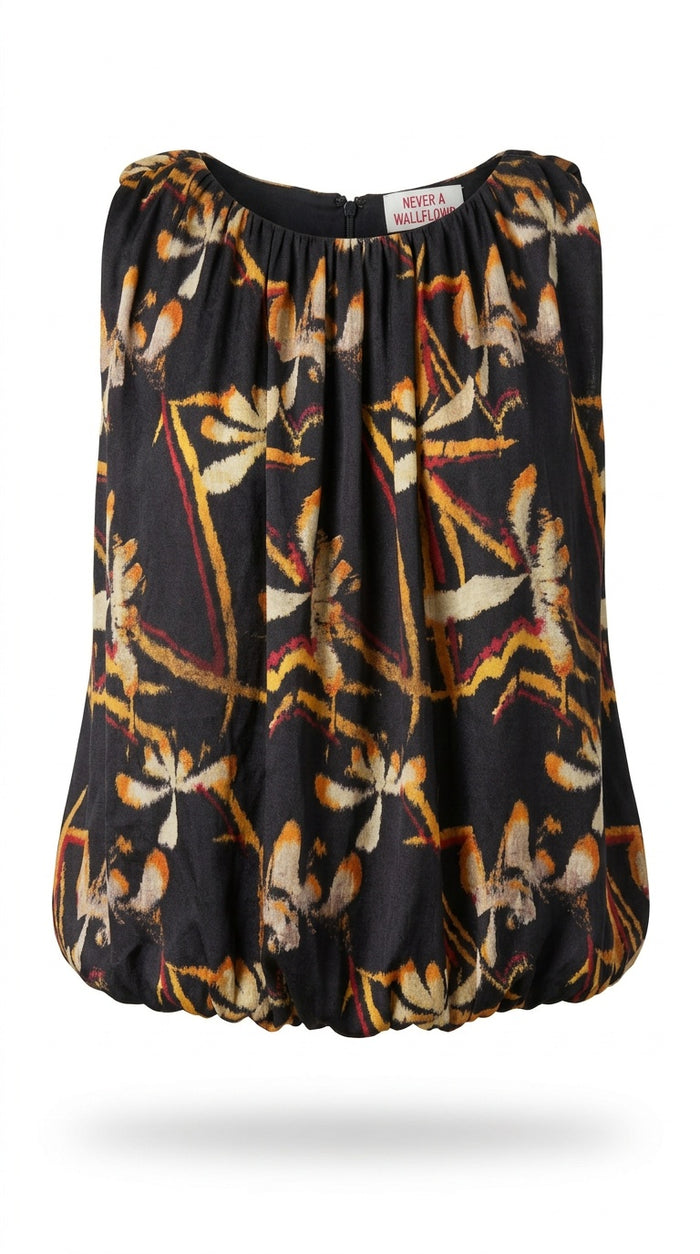 Pleated Top Kyoto Poly Twill