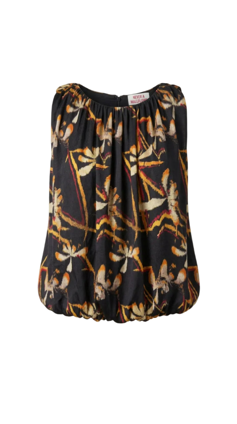 Pleated Top Kyoto Poly Twill