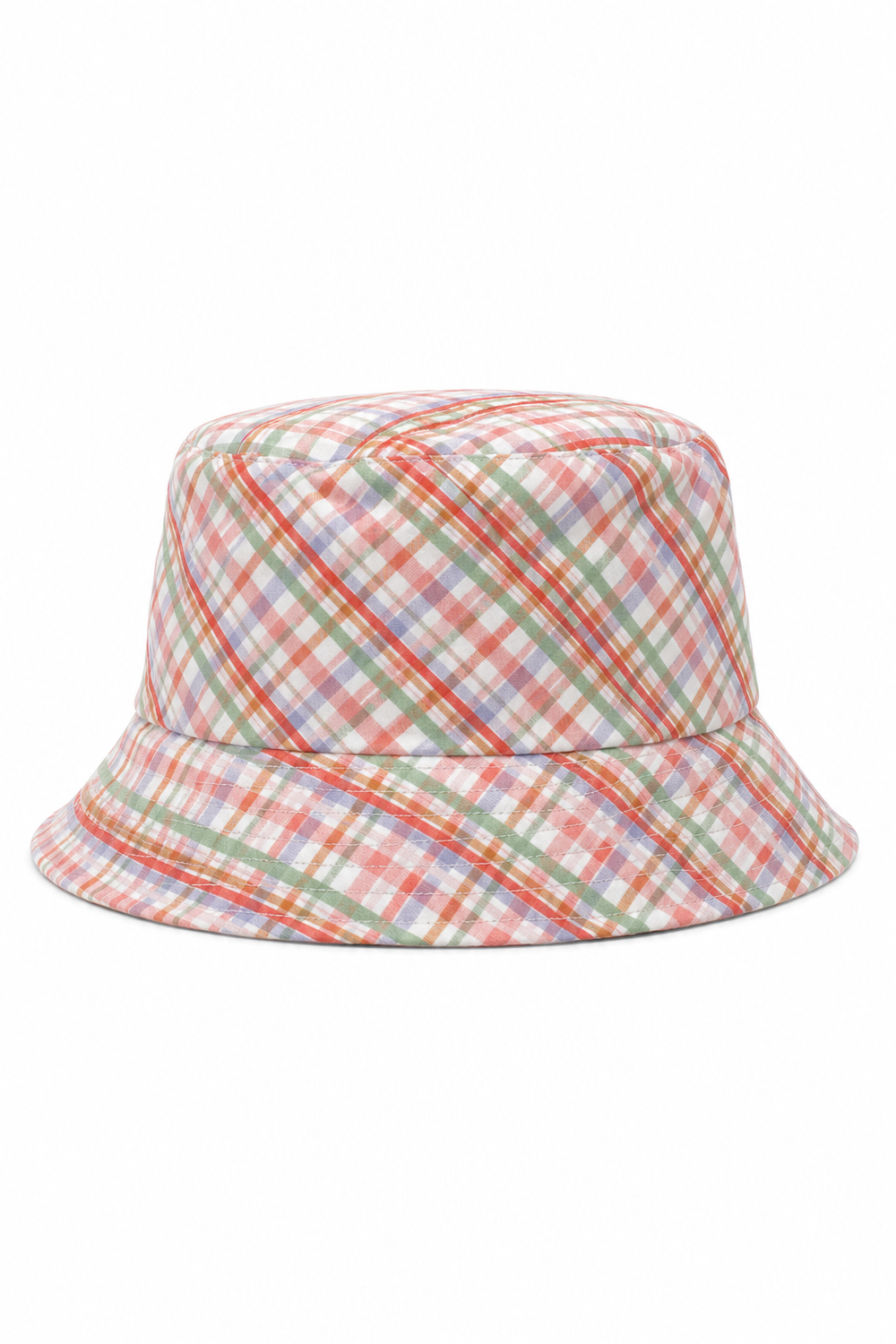 Bucket Hat Pink Plaid