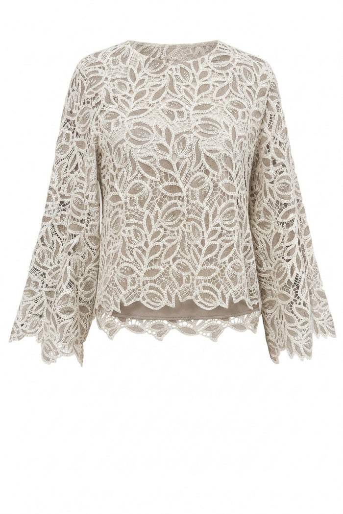 Camilla Top Grey Lace