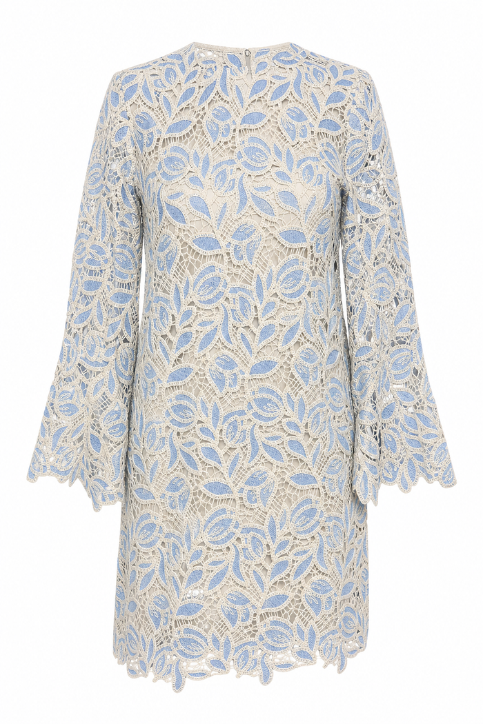 Camilla Short Caftan Blue Lace