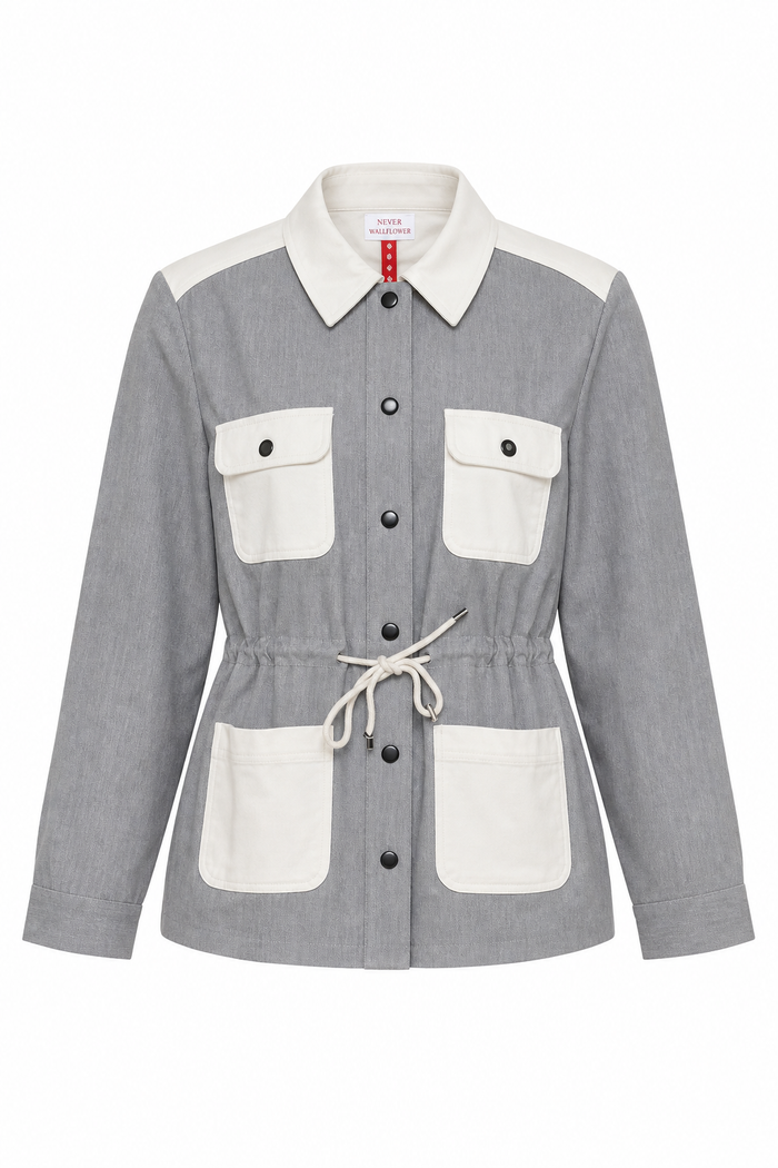 Cargo Jacket Grey/Bone Denim