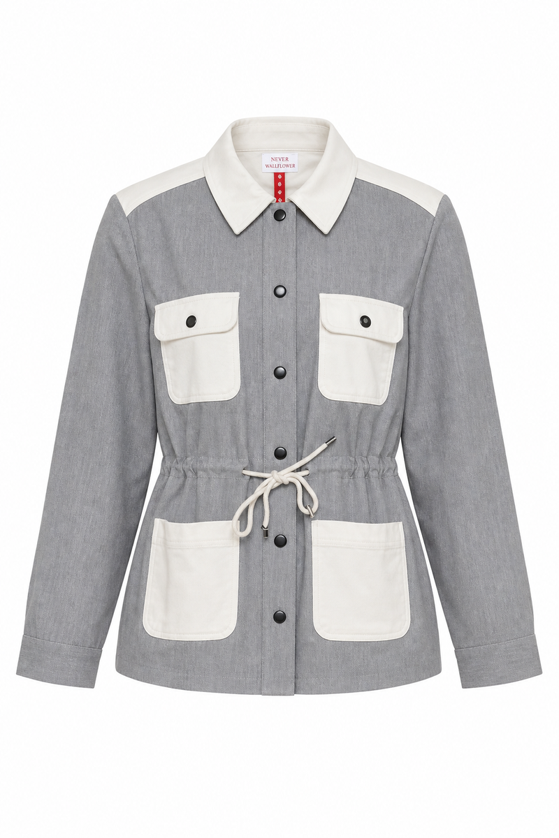 Cargo Jacket Grey/Bone Denim