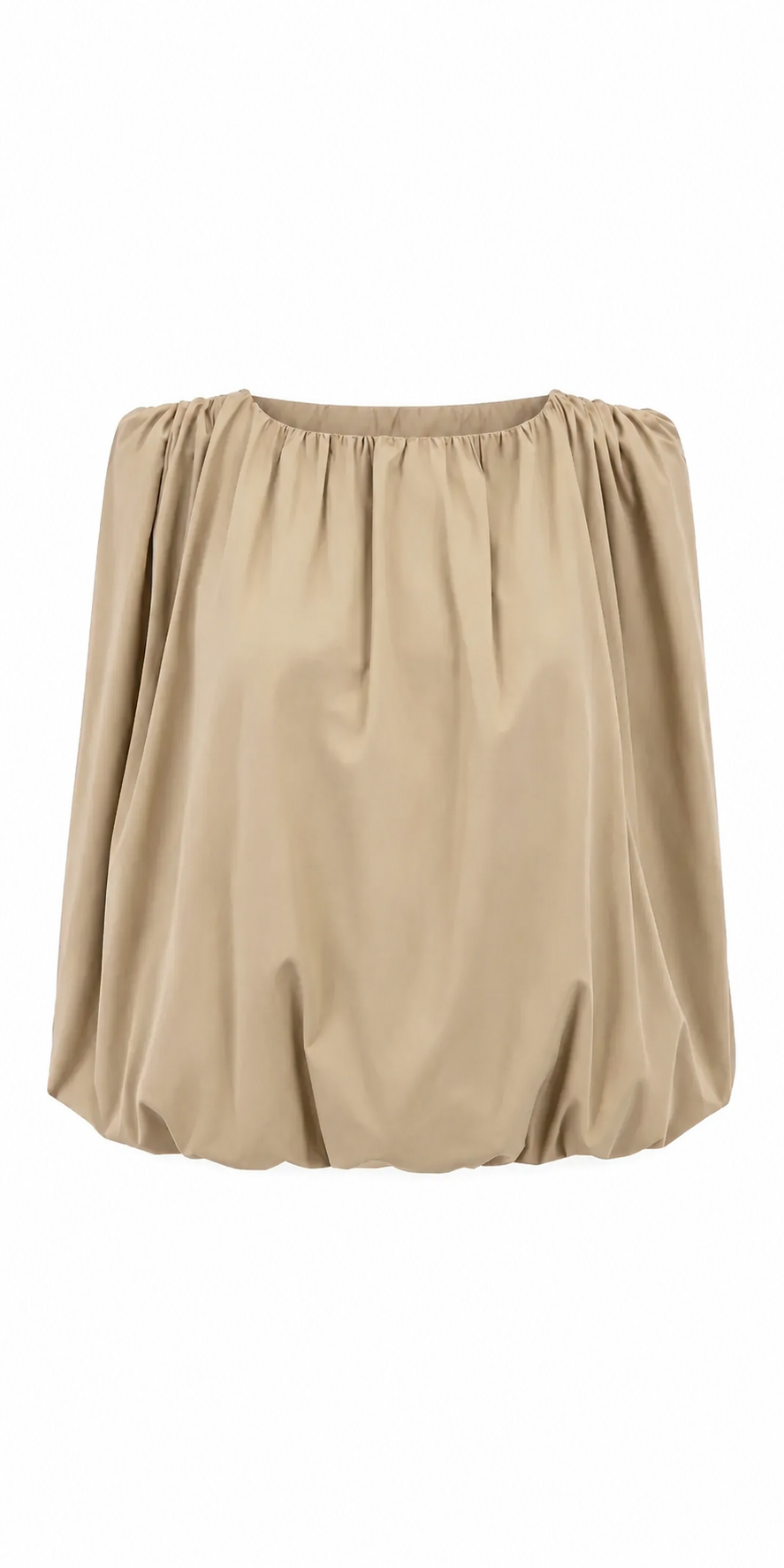 Pleated Top Khaki