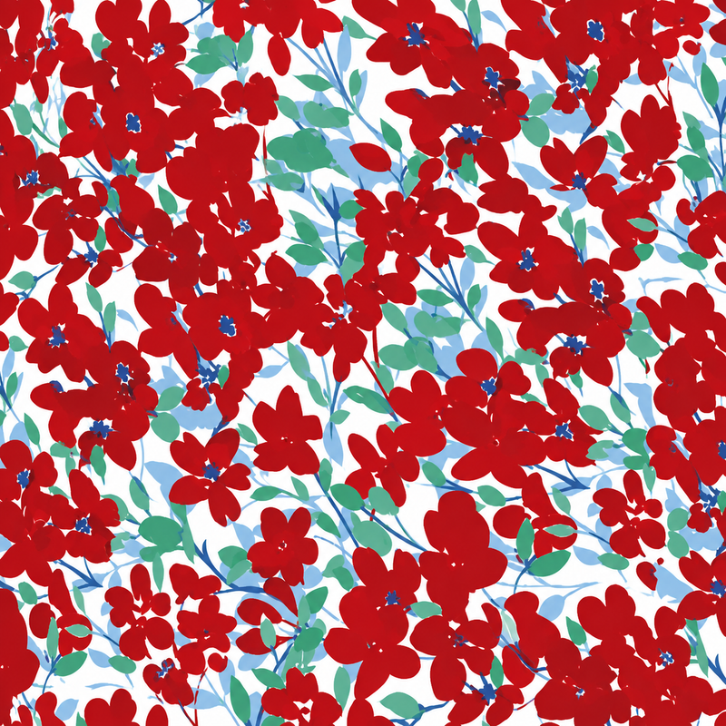 RED FLORAL