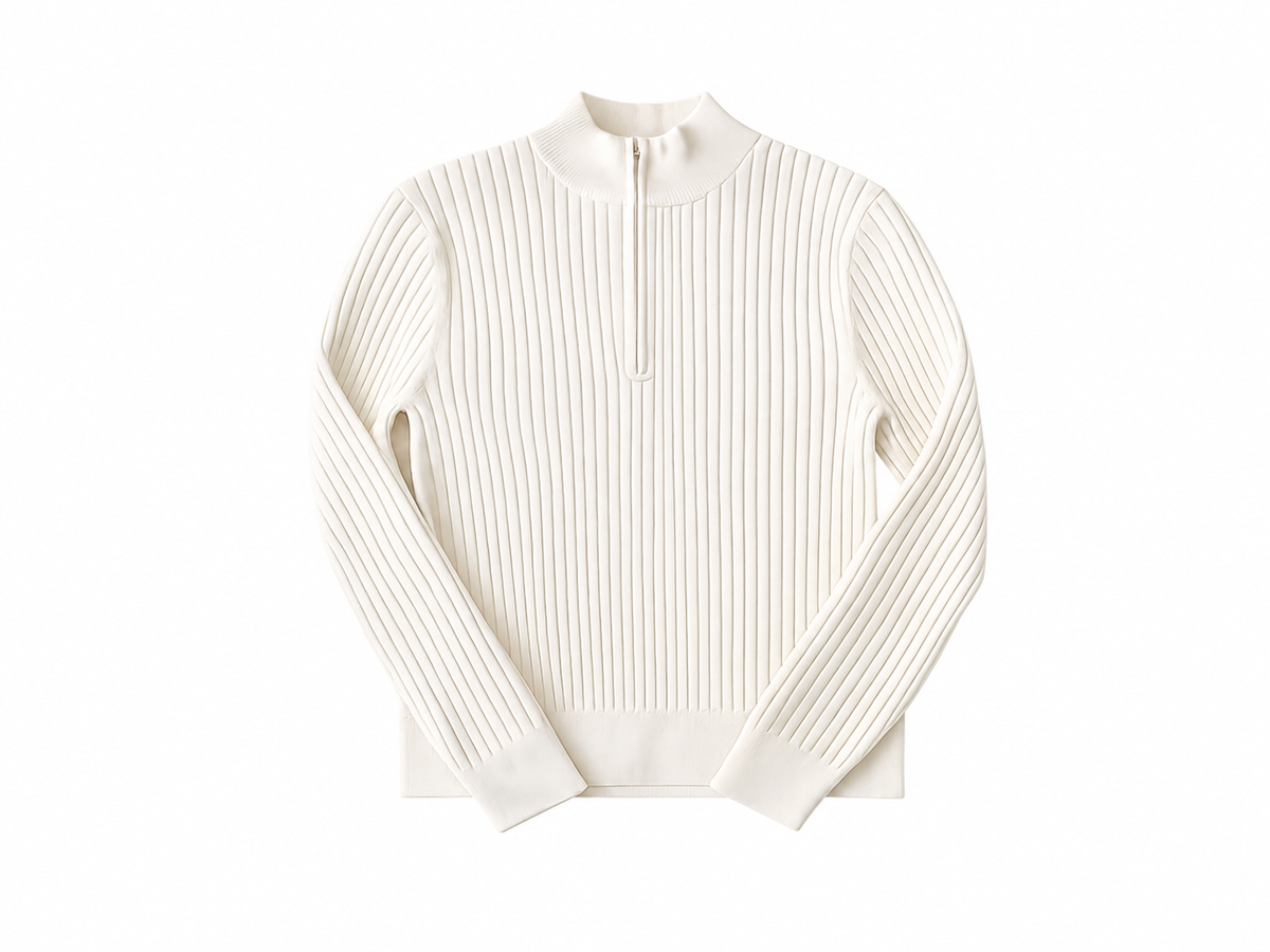 Lane 1/4 Zip Sweater Ivory