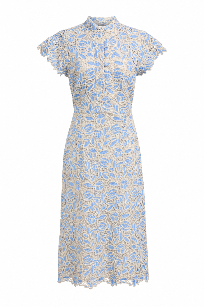 Column Dress Blue Lace