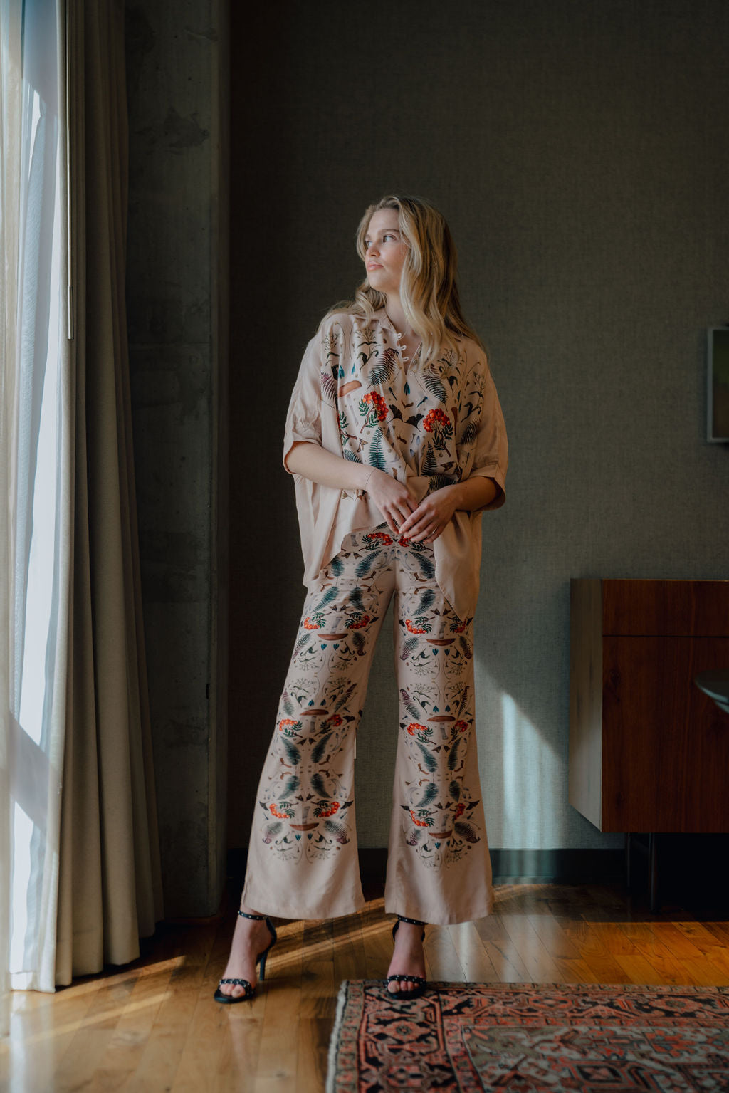 Palazzo Pants Ecru Curio