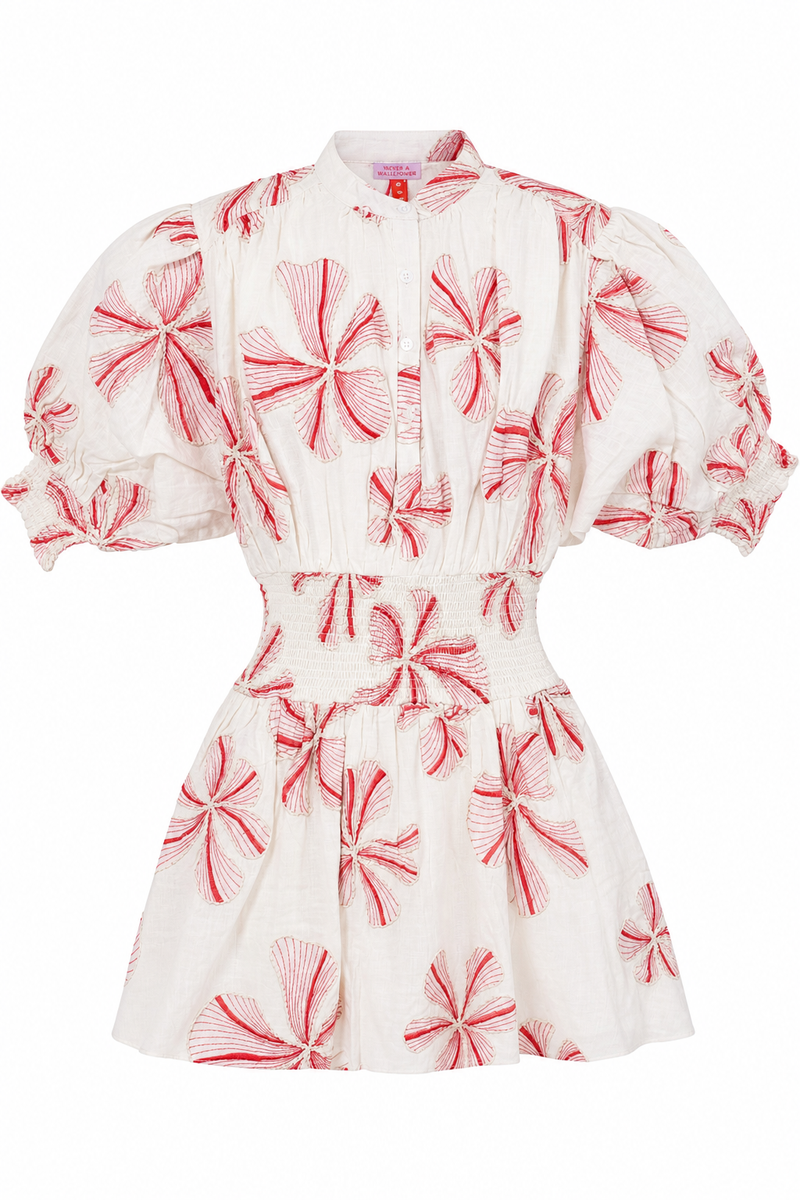 Cynthia Dress Lily Embroidery