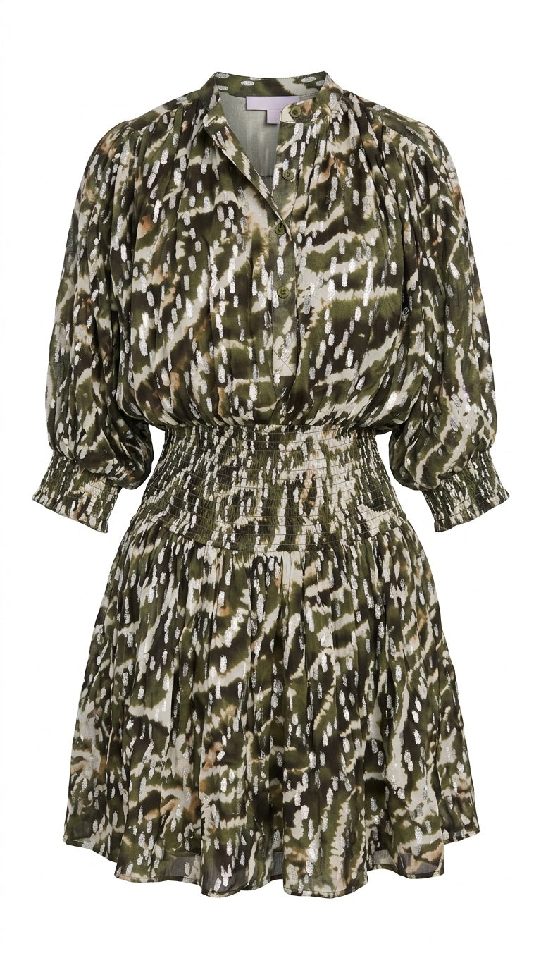Cynthia Dress Tiger Metallic