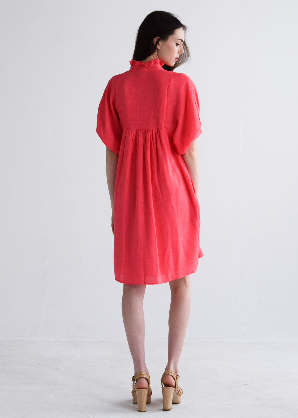 High Neck Dress - Knockout Pink