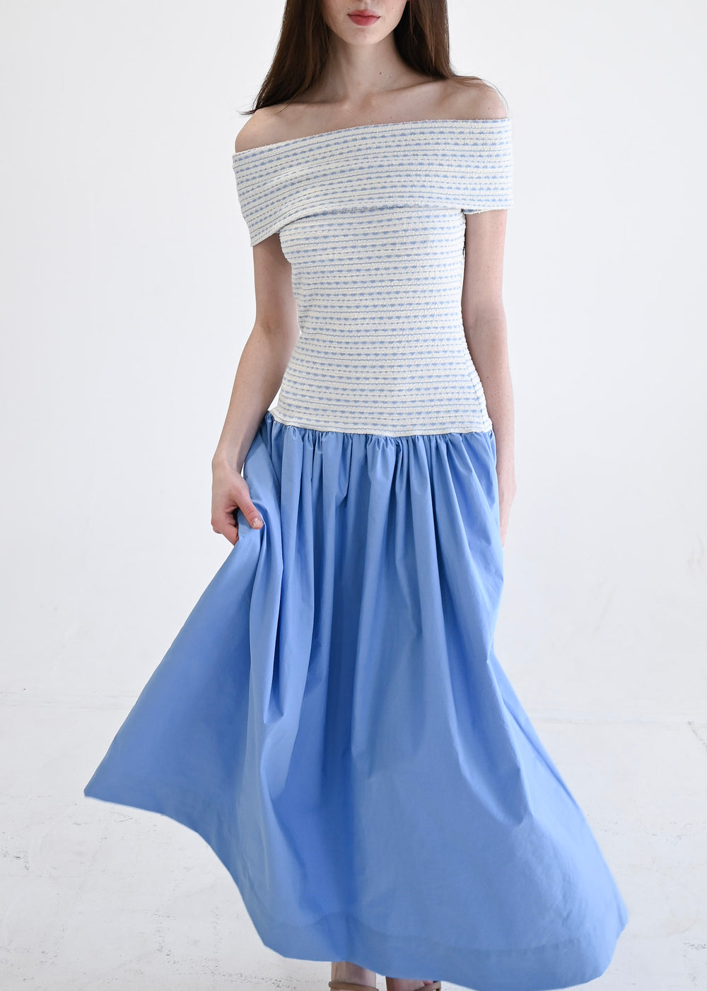 Off the Shoulder Dress Beryl Knit