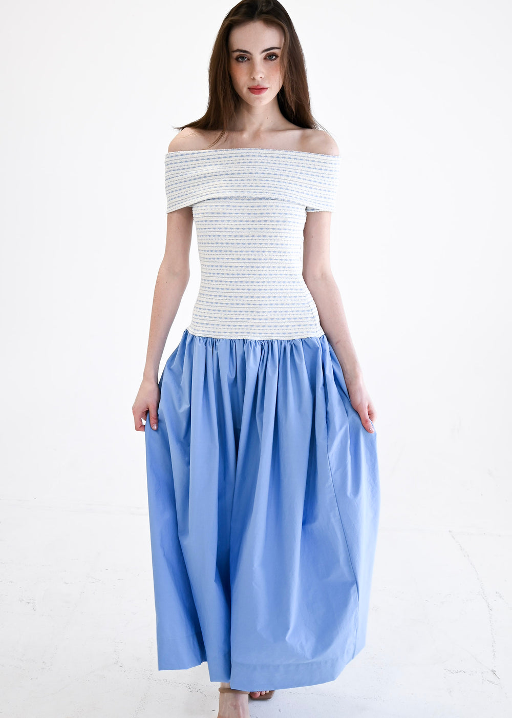 Off the Shoulder Dress Beryl Knit