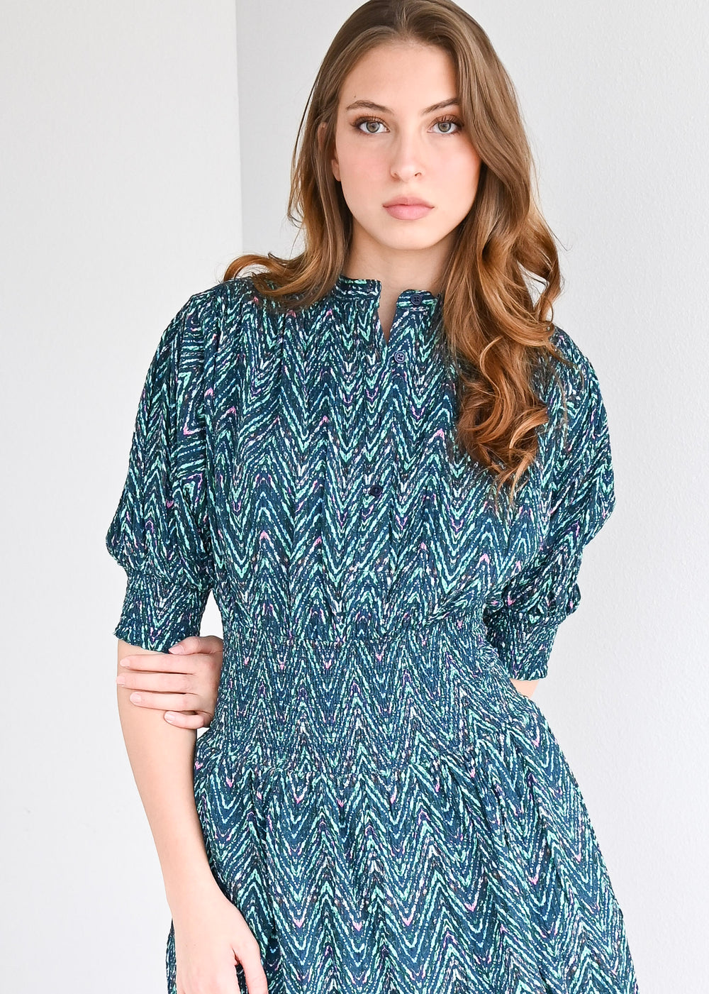 Cynthia Dress Zig Zag