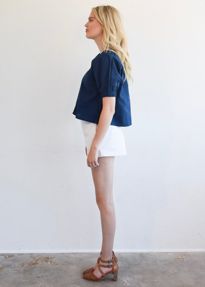 Marakesh Top Navy Woven