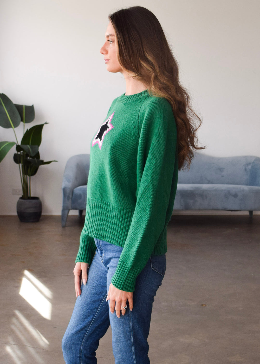 Echo Star Crew Neck Sweater