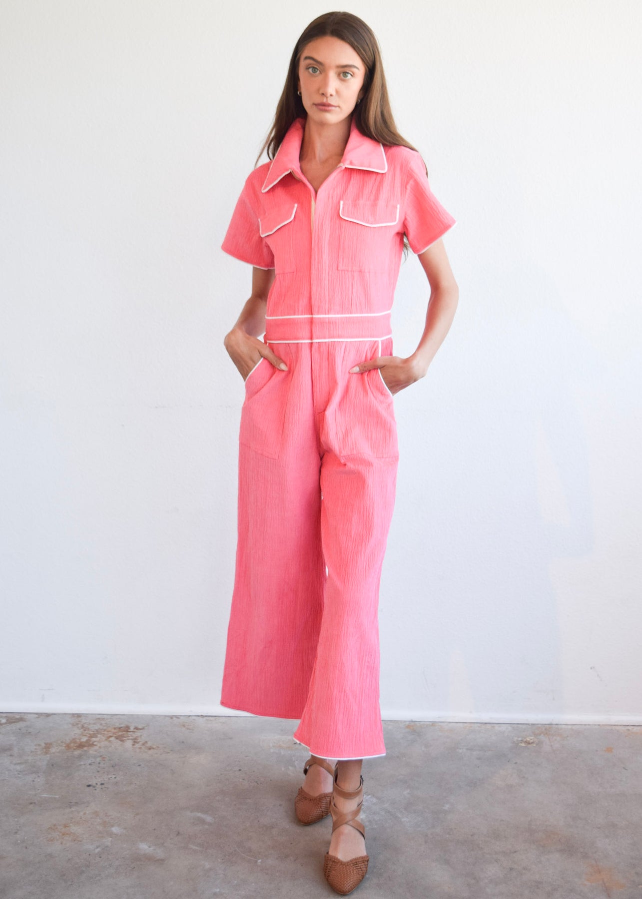 Can't Relate Pink Utility Jumpsuit - ShopperBoard