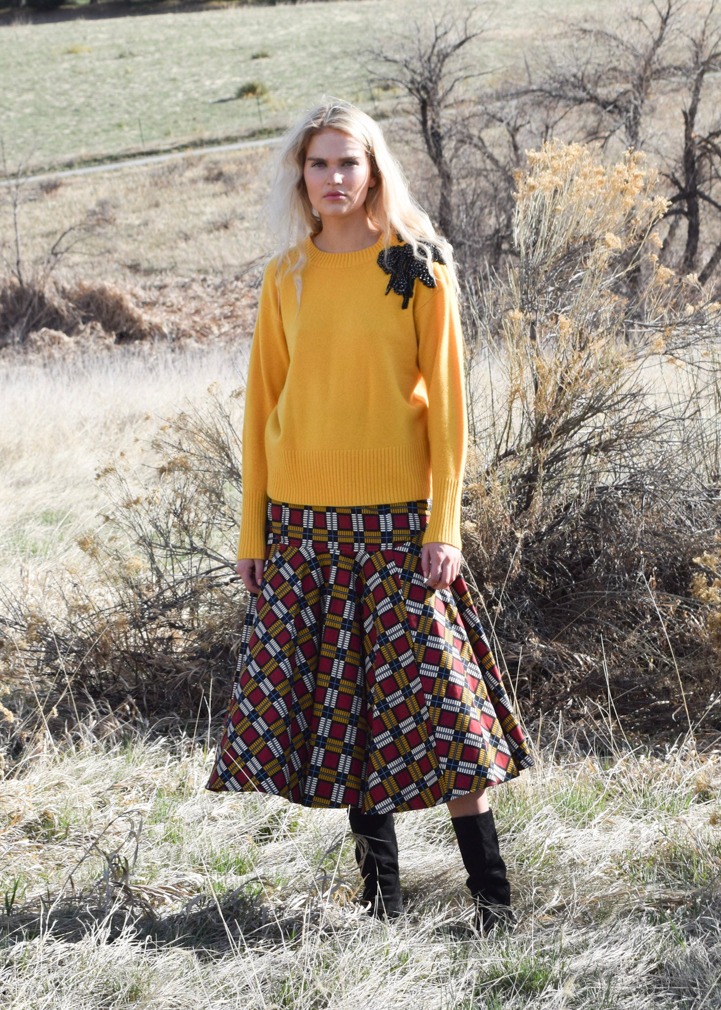 【AMERI】VERTICAL GATHER SUSPENDER SKIRT Ameri（アメリ）の「VERTICAL GATHER SUSPENDER SKIRT（スカート