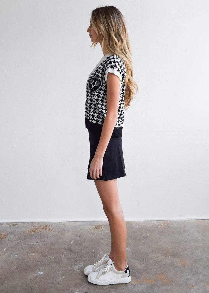 Sweater Vest Golf Houndstooth