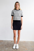Short Sleeve Crew Neck Sweater Golf Balls