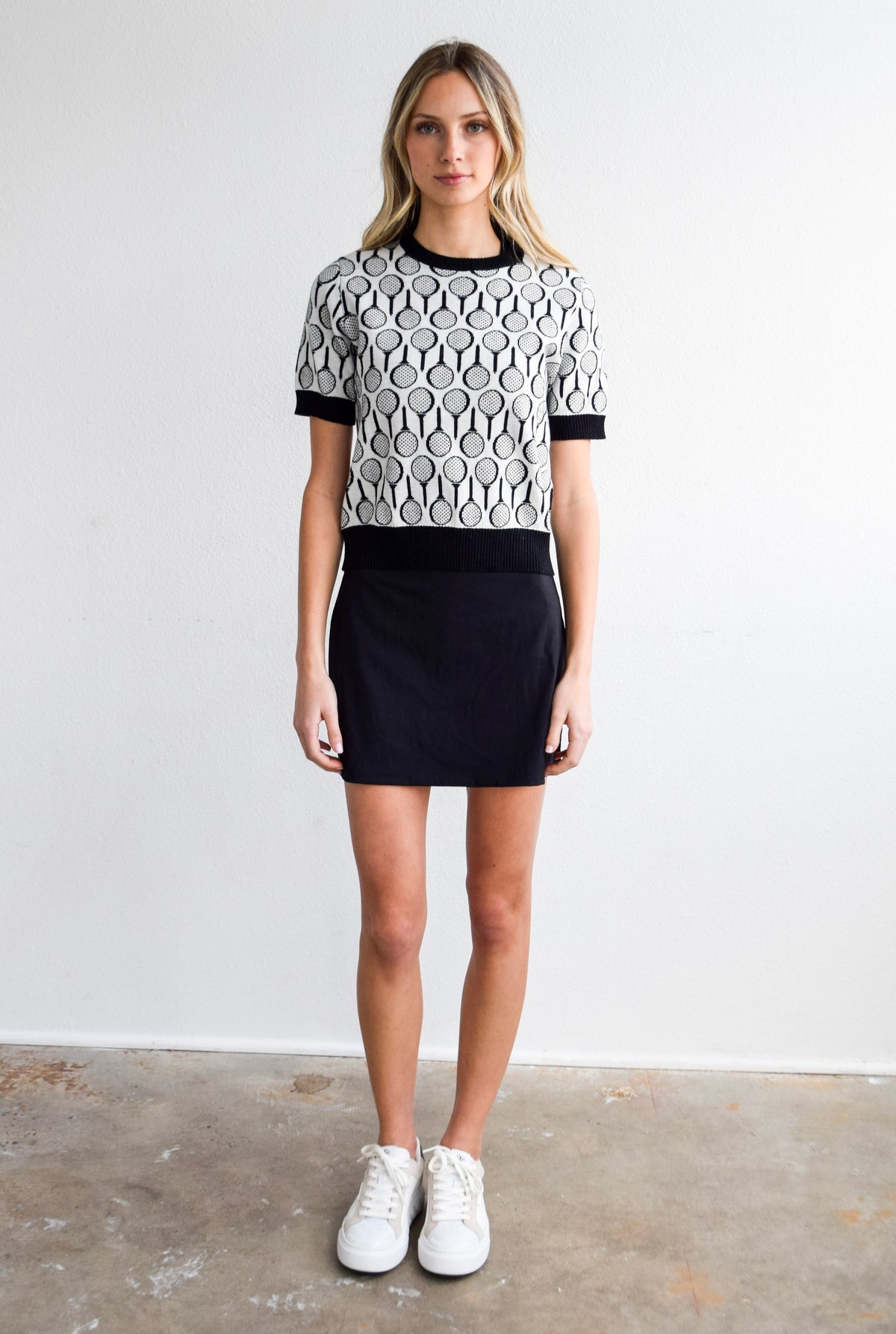 Short Sleeve Crew Neck Sweater Golf Balls