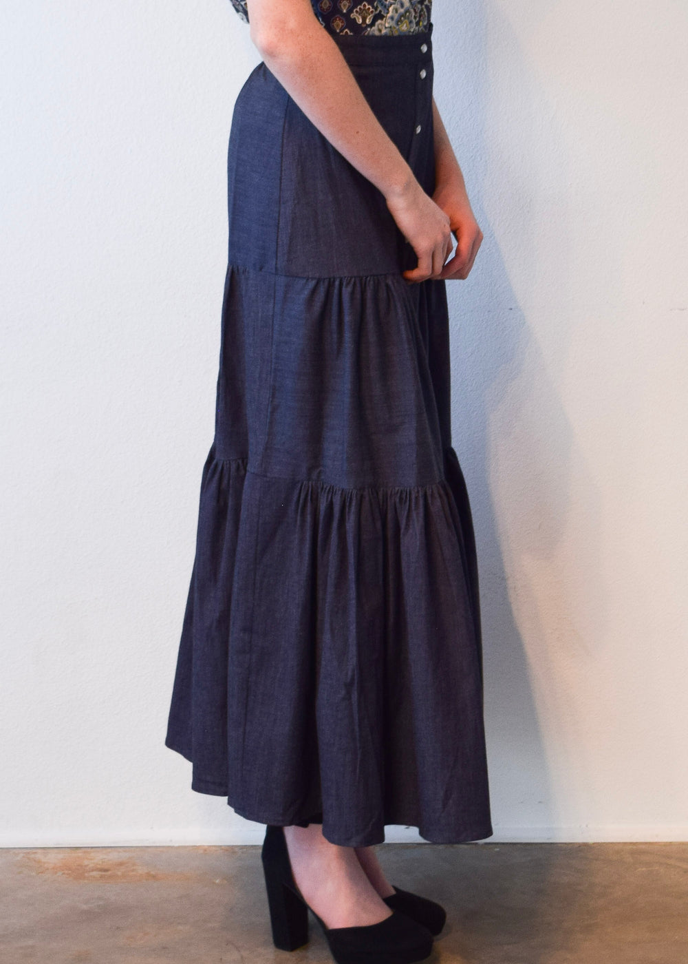 Lindsey Skirt Dark Blue Denim