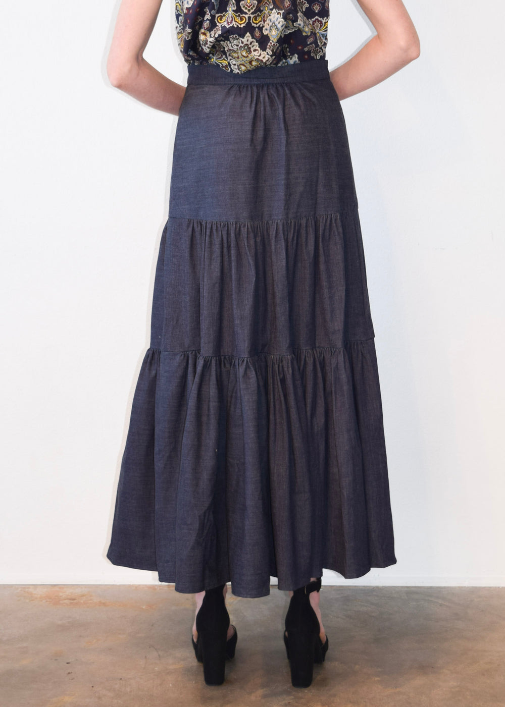 Lindsey Skirt Dark Blue Denim