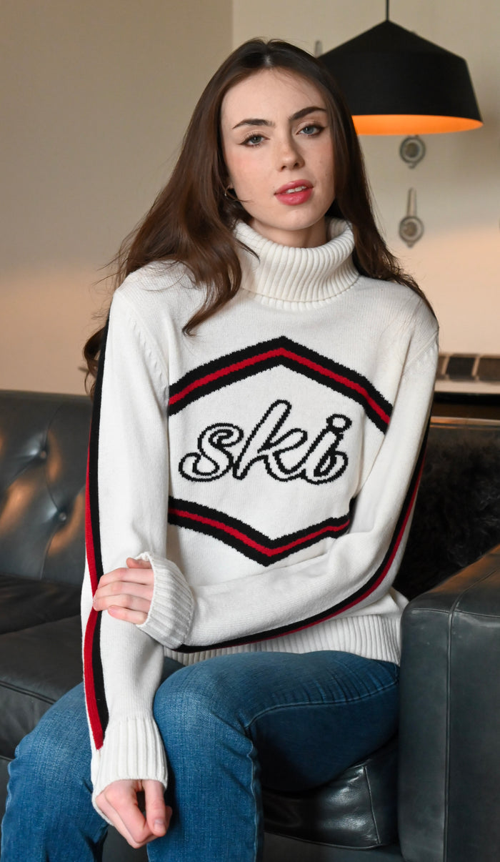 Ski Turtleneck Sweater Cream