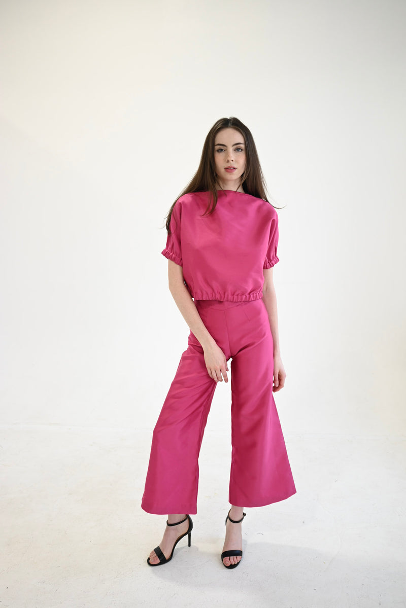 Matador Pants Pink Sateen