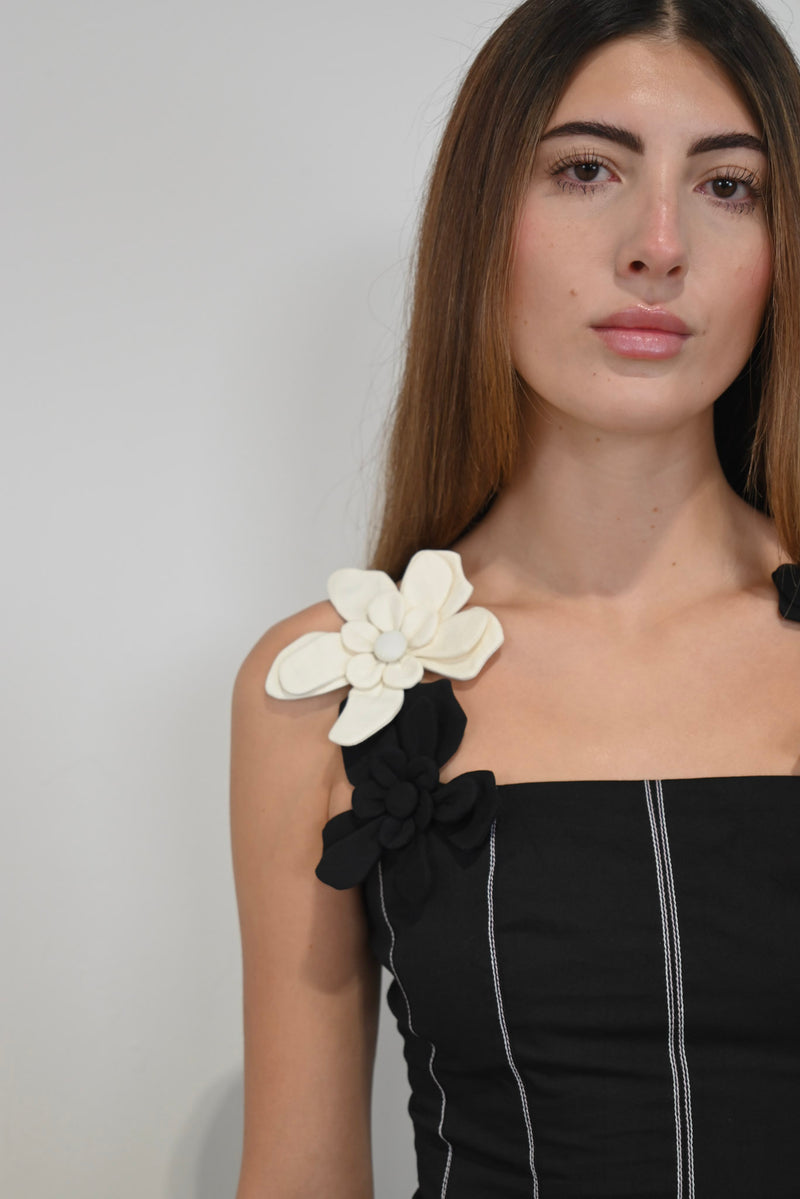 Orchid Short Dress Black